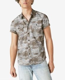 Lucky Brand Mens Workwear Short Sleeve Shirt  Reviews - Casual Button-Down Shirts - Men - Macys at Macys