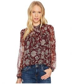 Lucky Brand Metallic floral Blouse at 6pm