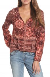 Lucky Brand Mixed Print Top at Nordstrom