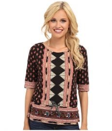 Lucky Brand Nyla Cinched Top Multi at Zappos