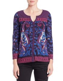 Lucky Brand Paisley Peasant Top at Lord & Taylor