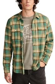 Lucky Brand Plaid Big Slub Twill Button-Up Shirt at Nordstrom