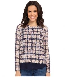 Lucky Brand Plaid Printed Pullover at 6pmcom at 6pm