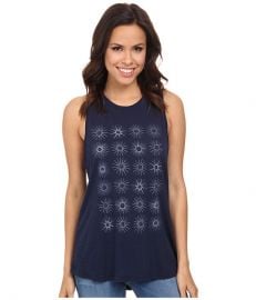 Lucky Brand Star Grid Tank Top American Navy at 6pm