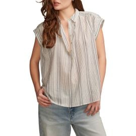 Lucky Brand Stripe Popover Top at Nordstrom