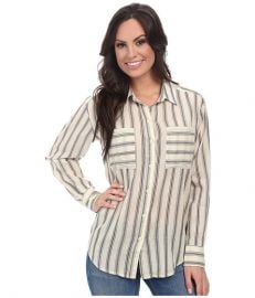 Lucky Brand Striped Button Down Natural Multi at 6pm