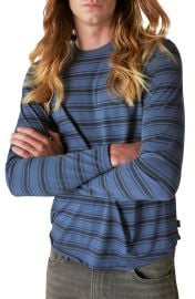 Lucky Brand Venice Stripe Long Sleeve T-Shirt at Nordstrom