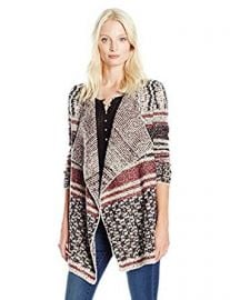 Lucky Brand Women s Mixed Striped Cardigan at Amazon