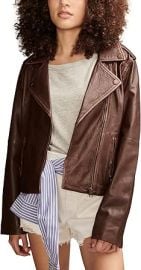 Lucky Brand Women39s Classic Leather Moto Jacket at Women39s Coats Shop at Amazon