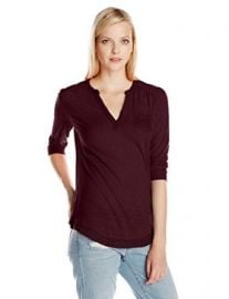 Lucky Brand Womenand39s Crochet Mixed Top at Amazon