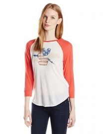 Lucky Brand Womenand39s Fender Rock Raglan Tee at Amazon