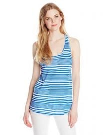 Lucky Brand Womenand39s Lotus Knotted Tank In Blue Multi at Amazon