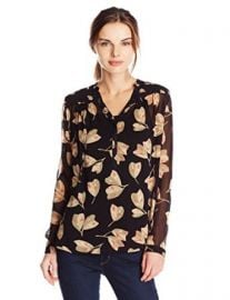 Lucky Brand Womenand39s Mixed Floral Top at Amazon