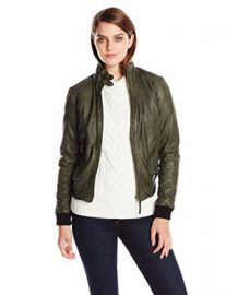 Lucky Brand Womenand39s Olive Bomber Jacket at Amazon