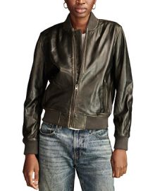 Lucky Brand Womens Liana Leather Long-Sleeve Bomber Jacket - Macys at Macys