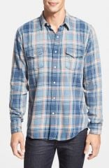 Lucky Brand and39Gromand39 Plaid Western Shirt at Nordstrom