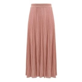 Lucky Metallic Skirt Metallic Pink Online Zimmermann at Zimmermann