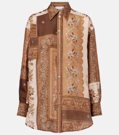 Lucky bandana silk satin shirt at Mytheresa