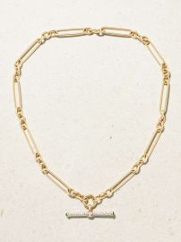 Lucy Delius Trombone T Bar Necklace at Net a Porter