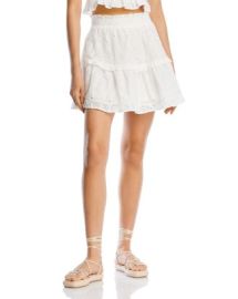 Lucy Paris Cotton Eyelet Mini Skirt Bloomingdales at Bloomingdales