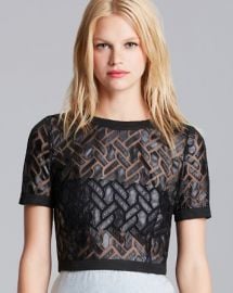 Lucy Paris Crop Top - Applique at Bloomingdales