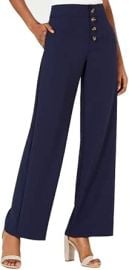 Lucy Paris Diane Knit Wide Leg Dress Pants at Amazon