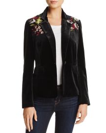 Lucy Paris Embroidered Velvet Blazer at Bloomingdales