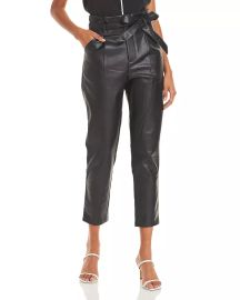 Lucy Paris Faux Leather Paperbag-Waist Pants - 100 Exclusive Bloomingdales at Bloomingdales