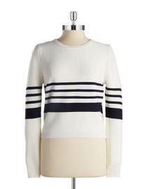 Lucy Paris Textured Stripe Sweater at Lord & Taylor