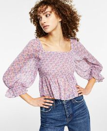 Lucy Paris Womens Smocked Top  Reviews - Tops - Women - Macys at Macys