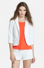 Lucy Paris and39Sunflowerand39 Crop Blazer in white at Nordstrom