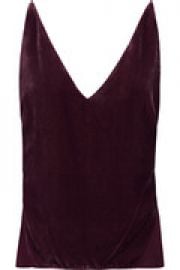 Lucy velvet and organza camisole at The Outnet