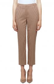 Ludivine Houndstooth Crop Trousers at Nordstrom