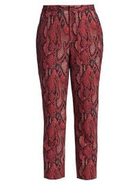 Ludivine Snake Print Crop Trousers by L\'Agence at Saks Fifth Avenue