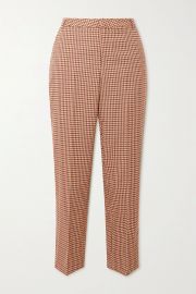 Ludivine cropped houndstooth tweed straight-leg pants at Net A Porter