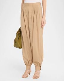 Luella Pleated Wool-Blend Pants at Neiman Marcus