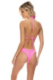 Luli Fama Pura Curiosidad Brazilian Tie Side Bottom at Butterflies and Bikinis