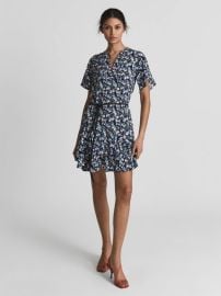 Lulu Ditsy Print Flippy Dress at Reiss