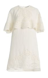 Lulu Embroidered Linen-Blend Mini Dress By Sea at Moda Operandi