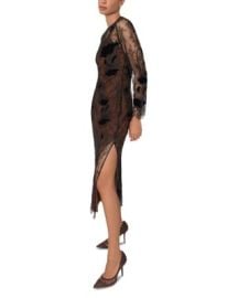 Lulu Lace Detail Midi Dress at Bloomingdales