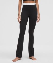 Lululemon Nulu High Rise Flared Pant in Black White at Lululemon