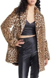 Lulus Harleston Leopard Faux Fur Coat at Nordstrom