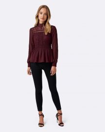 Luna Lace Bodice Trim Detail Blouse by Forever New at The Iconic