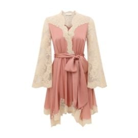 Luna Satin Drape Mini Dress Dusty Rose Online Zimmermann at Zimmermann