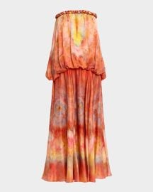 Luna Twist Bandeau Gown at Neiman Marcus