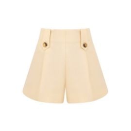 Luna Wool Silk Tailored Short Cream Online Zimmermann at Zimmermann