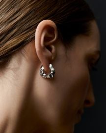 Lunar Medium Hinged Earrings Mara Paris at Mara Paris