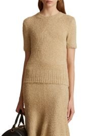 Luphia Short Sleeve Silk & Cashmere Sweater at Nordstrom