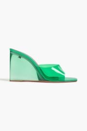 Lupita Pvc Wedge Mules at The Outnet