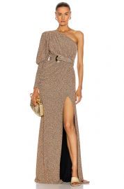 Lurex One Shoulder Maxi Dress at Forward